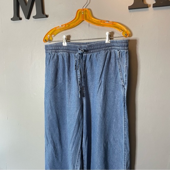 Lucky brand Drawstring cotton Blue Denim Pants large - Picture 2 of 8